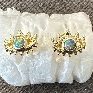 Kendra Scott Gemma Stone Evil Eye Stud Earrings